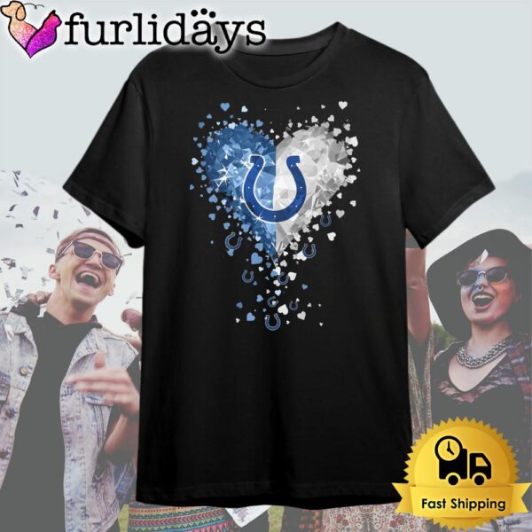 Indianapolis Colts Crystal Heart T Shirt