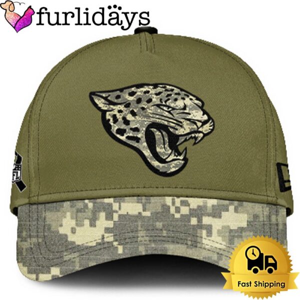 Jacksonville Jaguars 2024 Salute to Service Club Green Camo Cap Gift For Veteran