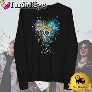 Jacksonville Jaguars Crystal Heart T Shirt