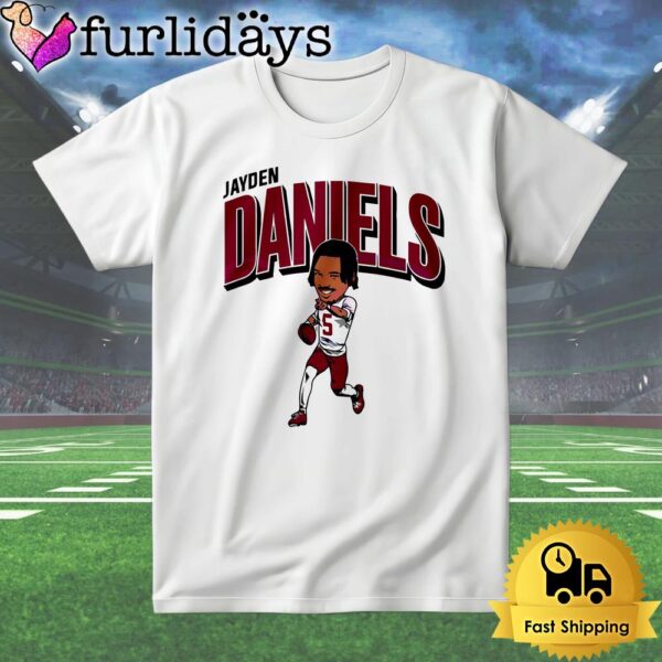 Jayden Daniels Caricature Washington Football T Shirt