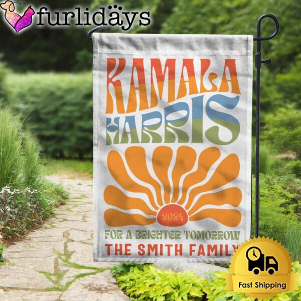 Kamala Harris For A Brighter Tomorrow Vintage Boho Custom Garden Flag