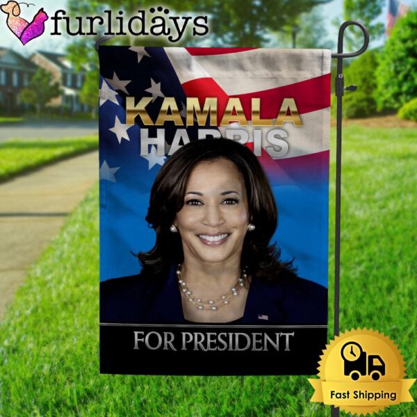 Kamala Harris Portrait Flag Garden Flag