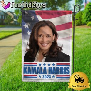 Kamala Harris Portrait Garden Flag