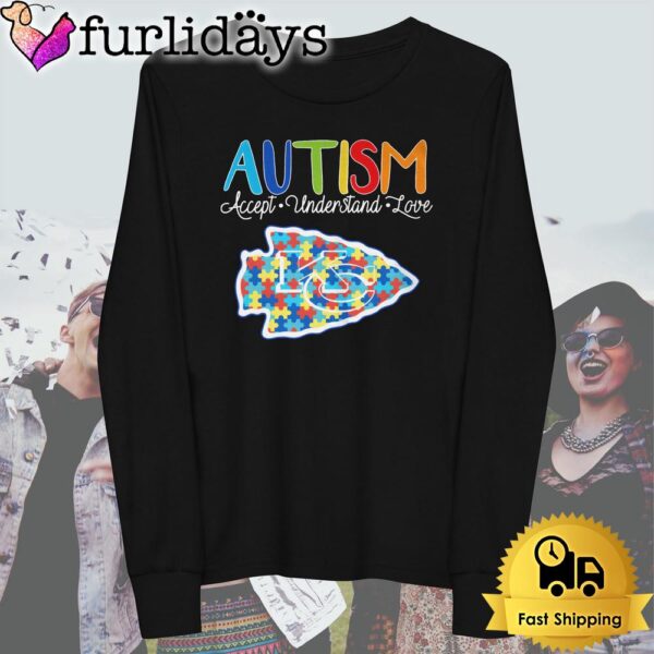 Kansas City Chiefs Autism Accept Understand Love T Shirt