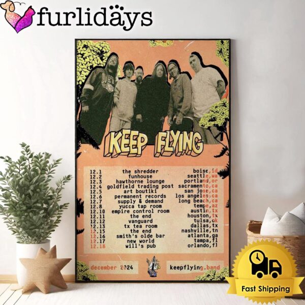 Keep Flying Tour December 2024 Poster Canvas