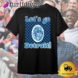 Lets Go Detroit Lions Mascot T…