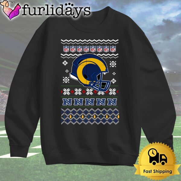 Los Angeles Rams Helmet Team Christmas T Shirt