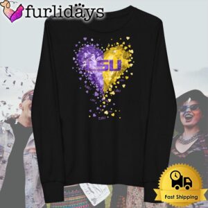 LSU Tigers Crystal Heart T Shirt