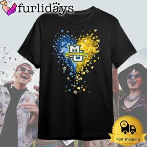 Marquette University Crystal Heart T Shirt