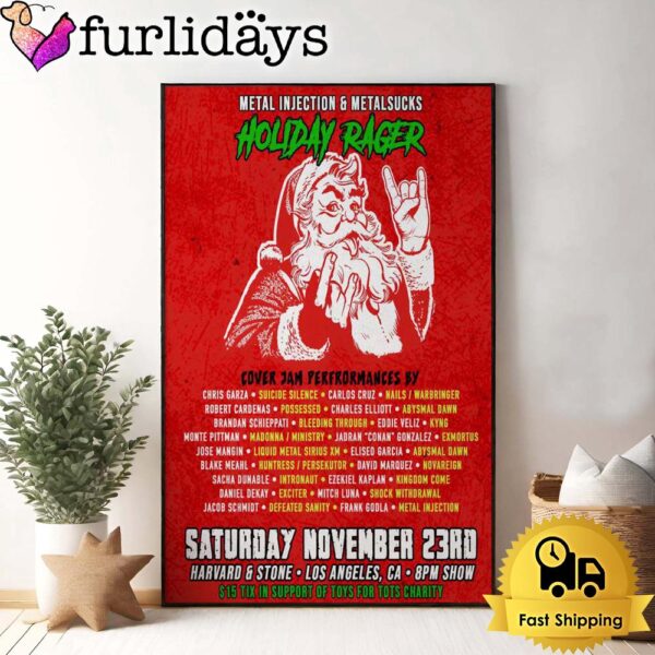 Metal Injection Harvard And Stone Los Angeles, CA Nov 23 2024 Poster Canvas