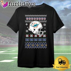 Miami Dolphins Helmet Team Christmas T…