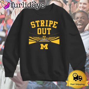 Michigan Wolverines Football Big House Stripe Out T Shirt