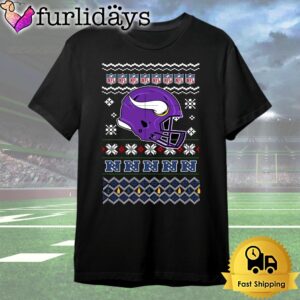 Minnesota Vikings Helmet Team Christmas T…