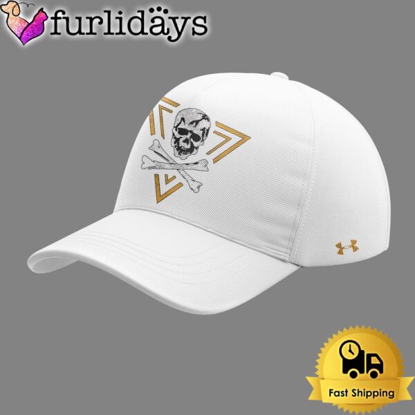 Navy Midshipmen Football Under Armour Fear The Bones White Baseball Cap