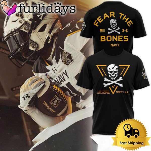 Navy Midshipmen Under Armour Fear The Bones T Shirt