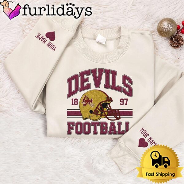 NCAA Arizona State Sun Devils Year The Team Was Founded Custom Embroidered Sweatshirt