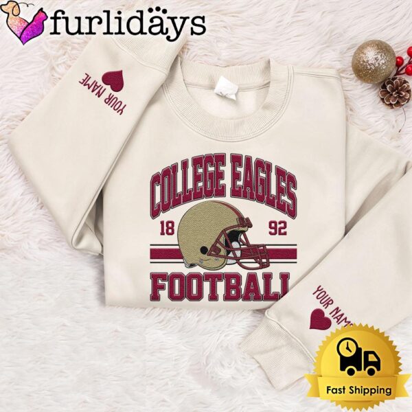 NCAA Boston College Eagles Year The Team Was Founded Custom Embroidered Sweatshirt