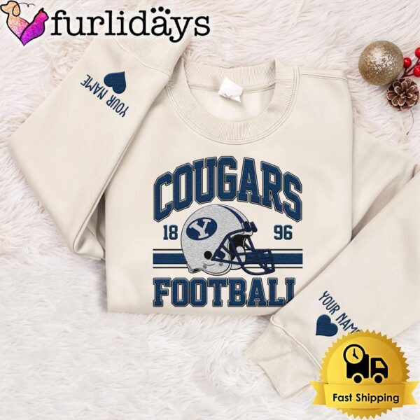 NCAA BYU Cougars Year The Team Was Founded Custom Embroidered Sweatshirt