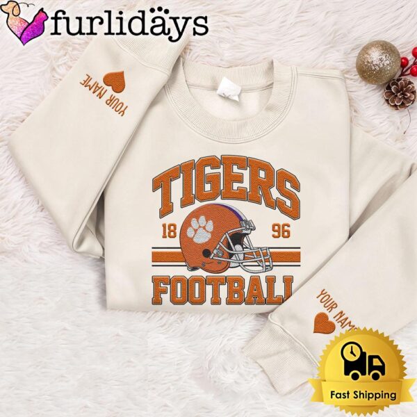 NCAA Clemson Tigers Year The Team Was Founded Custom Embroidered Sweatshirt