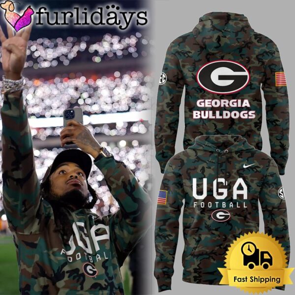 NCAA Georgia Bulldogs UGA Football Camo Hoodie