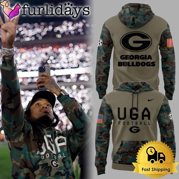 NCAA Georgia Bulldogs Veteran Day Camo Hoodie