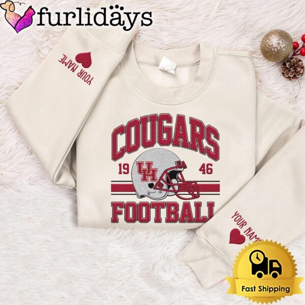 NCAA Houston Cougars Year The Team Was Founded Custom Embroidered Sweatshirt