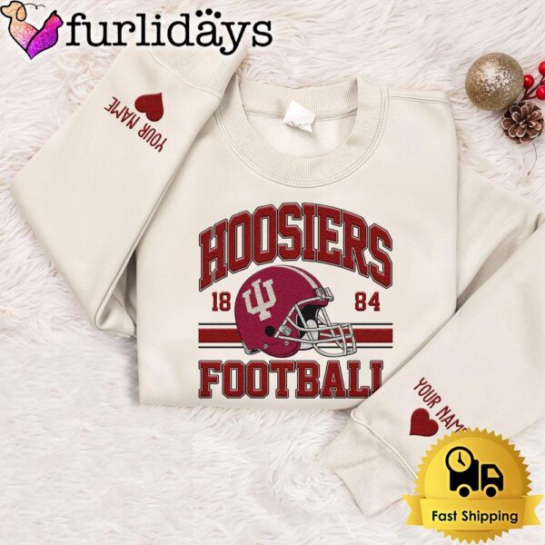 NCAA Indiana Hoosiers Year The Team Was Founded Custom Embroidered Sweatshirt