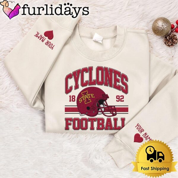 NCAA Iowa State Cyclones Year The Team Was Founded Custom Embroidered Sweatshirt