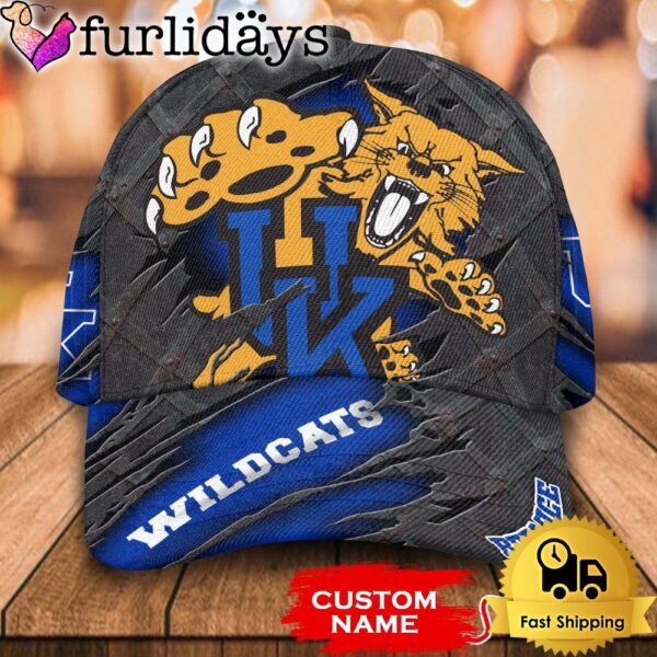 NCAA Kentucky Wildcats 3D Mascot Custom Baseball Cap