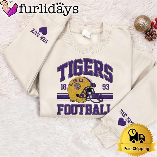 NCAA LSU TIGERS Year The Team Was Founded Custom Embroidered Sweatshirt