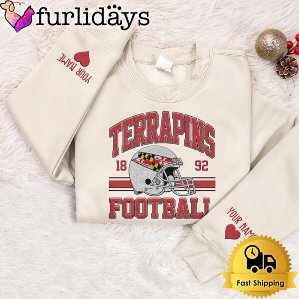 NCAA Maryland Terrapins Year The Team Was Founded Custom Embroidered Sweatshirt