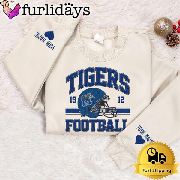 NCAA Memphis Tigers Year The Team Was Founded Custom Embroidered Sweatshirt