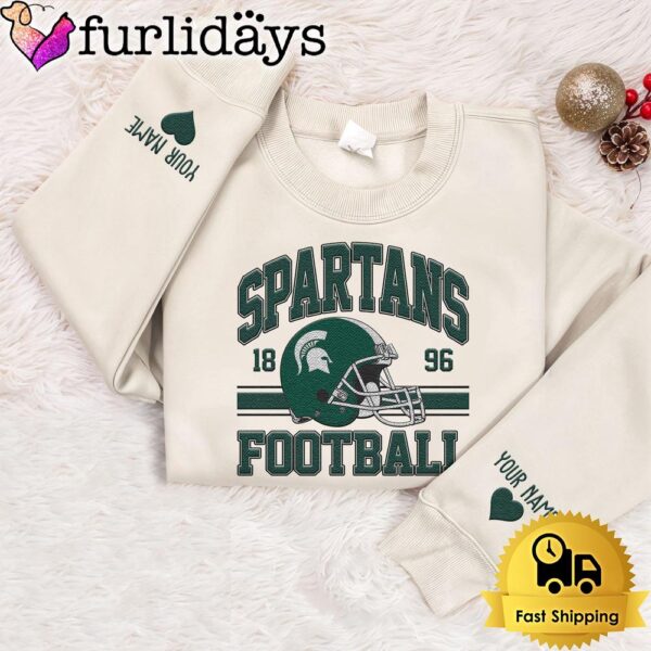 NCAA Michigan State Spartans Year The Team Was Founded Custom Embroidered Sweatshirt