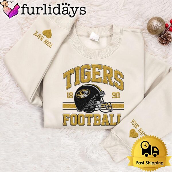 NCAA Missouri Tigers Year The Team Was Founded Custom Embroidered Sweatshirt