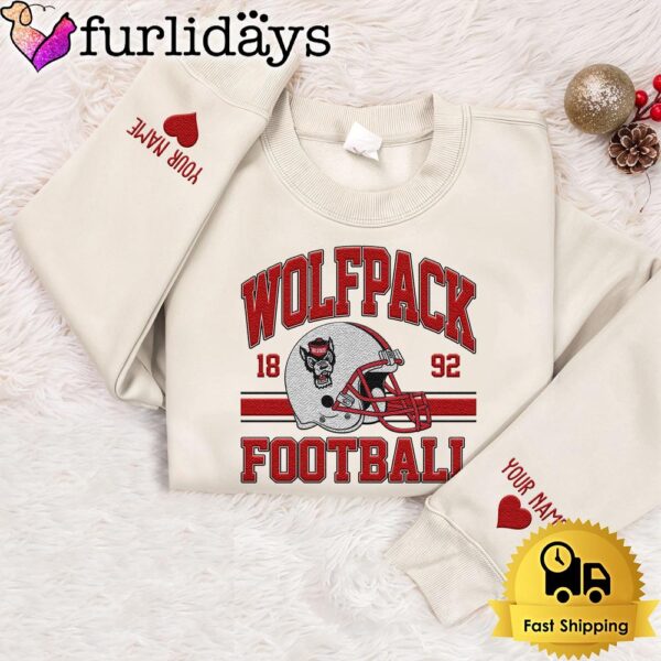 NCAA NC State Wolfpack Year The Team Was Founded Custom Embroidered Sweatshirt