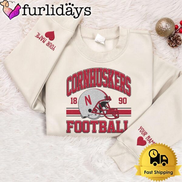 NCAA Nebraska Cornhuskers Year The Team Was Founded Custom Embroidered Sweatshirt