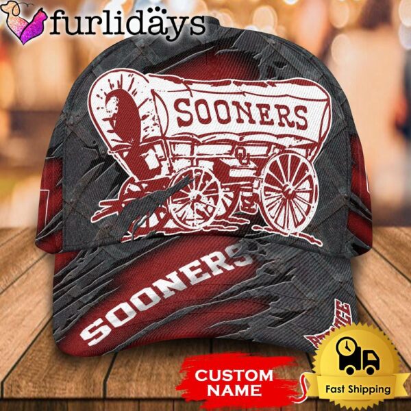 NCAA Oklahoma Sooners 3D Mascot Custom Baseball Cap