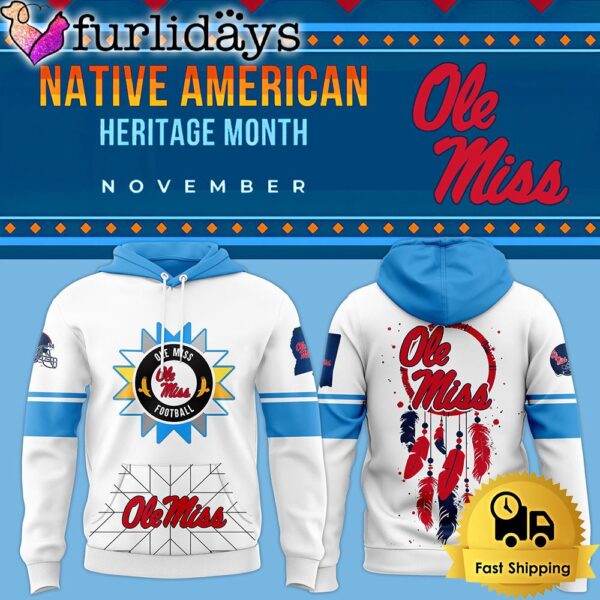 NCAA Ole Miss Rebels 2024 Native American Heritage Month White Hoodie