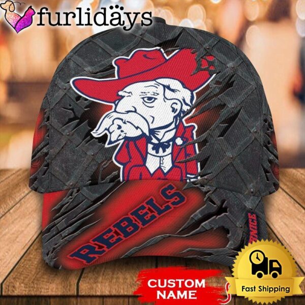 NCAA Ole Miss Rebels 3D Mascot Custom Baseball Cap