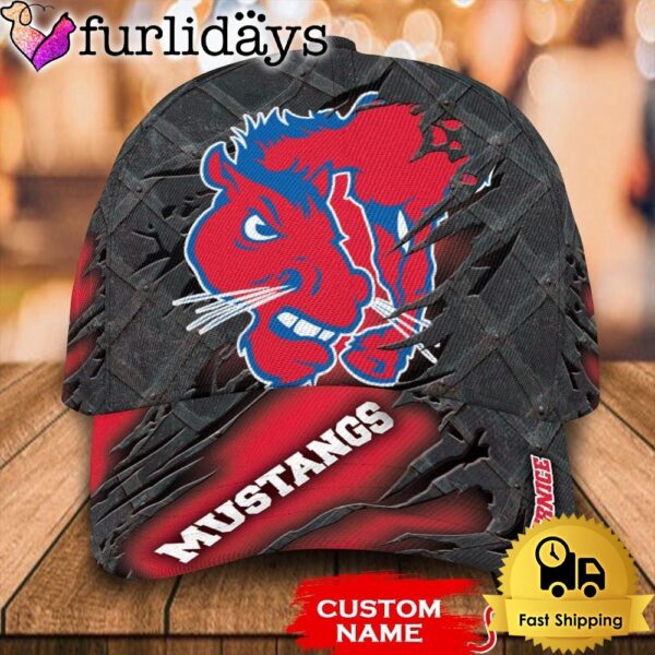 NCAA SMU Mustangs 3D Mascot Custom Baseball Cap