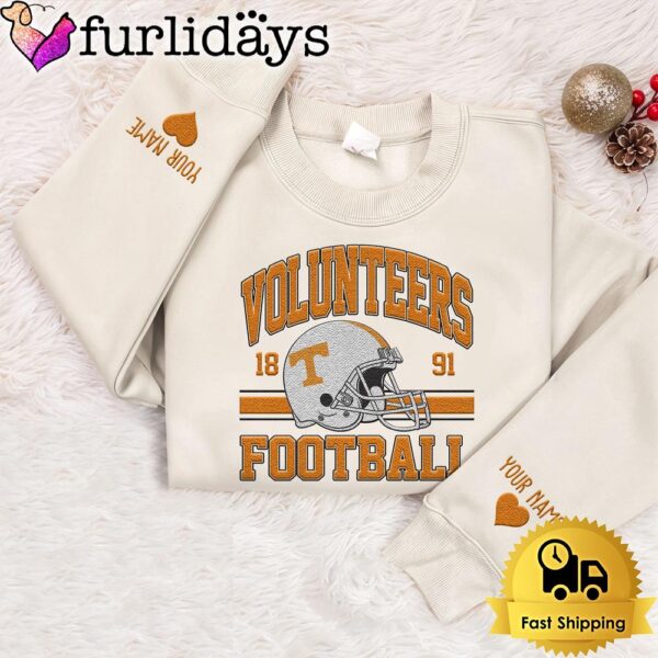 NCAA Tennessee Volunteers Year The Team Was Founded Custom Embroidered Sweatshirt