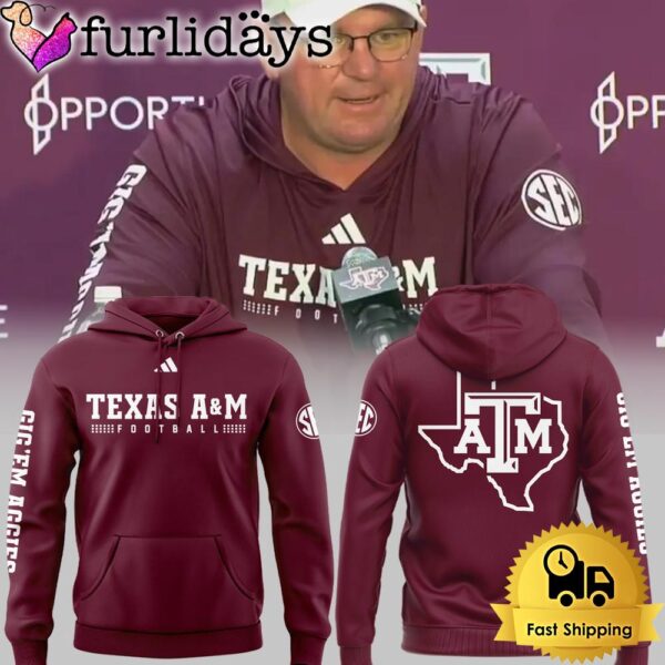 NCAA Texas A&M Aggies Mascot Team Red Hoodie