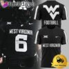 NCAA West Virginia Football Black Game Logo T Shirt