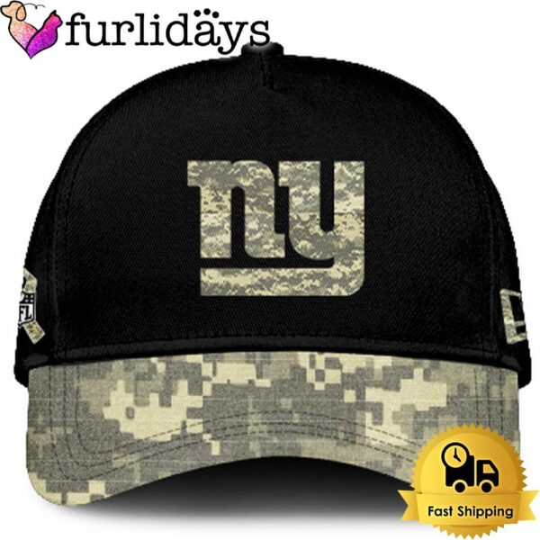 New York Giants 2024 Salute to Service Club Black Camo Cap Gift For Veteran