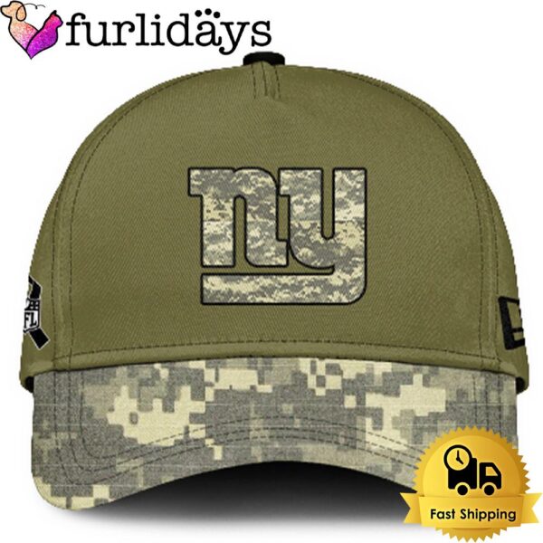 New York Giants 2024 Salute to Service Club Green Camo Cap Gift For Veteran