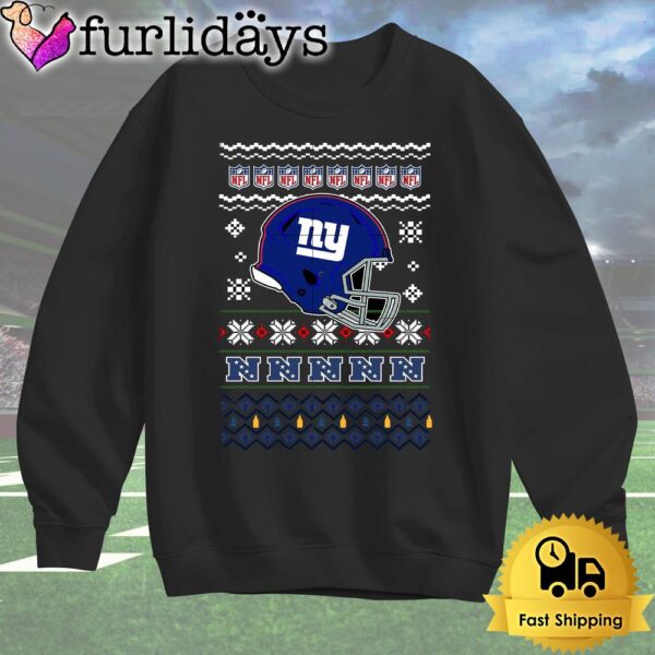 New York Giants Helmet Team Christmas T Shirt