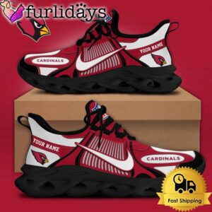 NFL Arizona Cardinals Blue White Stripes Logo Custom Clunky Max Soul Shoes