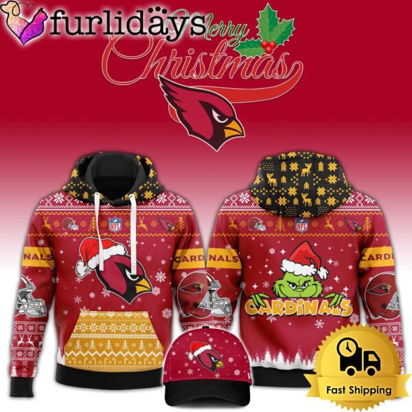 NFL Arizona Cardinals Grinch Merry Christmas Hoodie