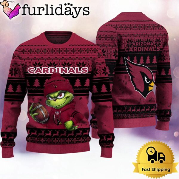 NFL Arizona Cardinals The Grinch Ugly Christmas Sweater