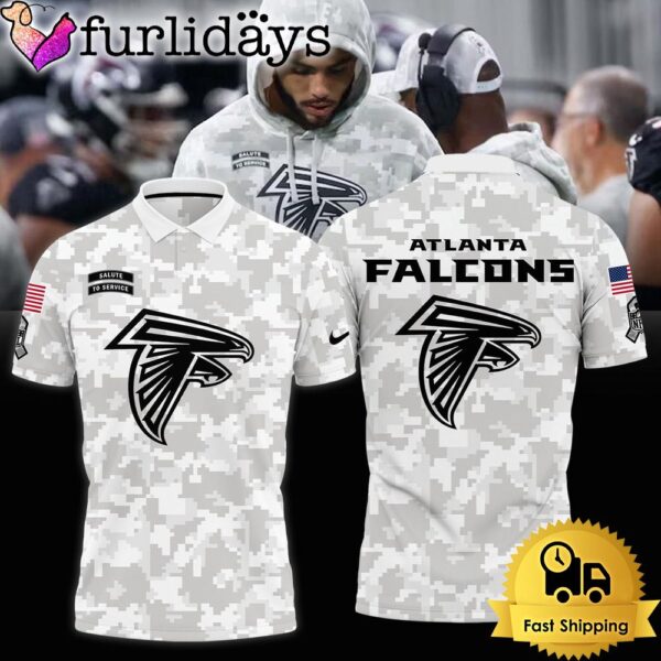 NFL Atlanta Falcons Camo 2024 Salute to Service Polo Shirt